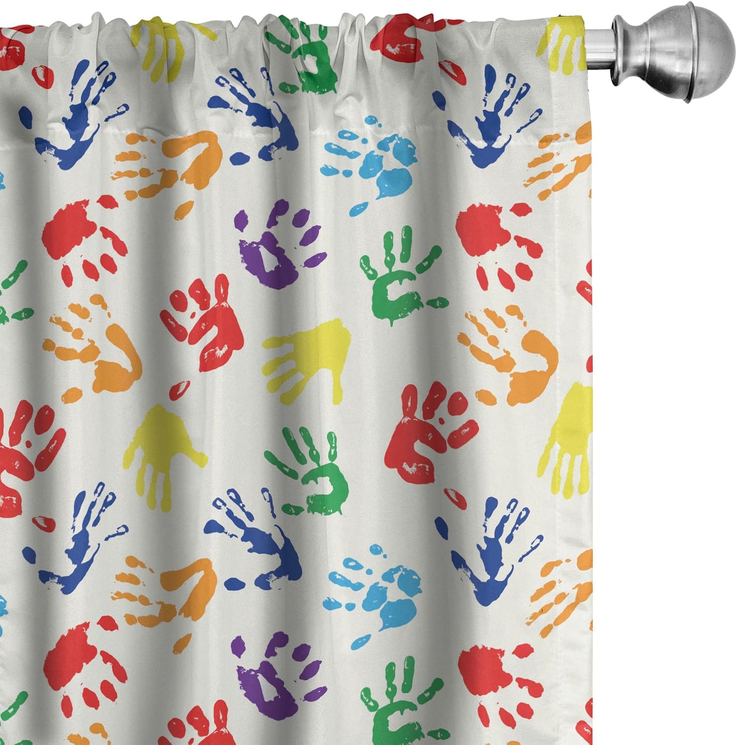 Tirai Pelangi Cetakan Tangan W - Home Decor Color Palettes ulasan dan harga