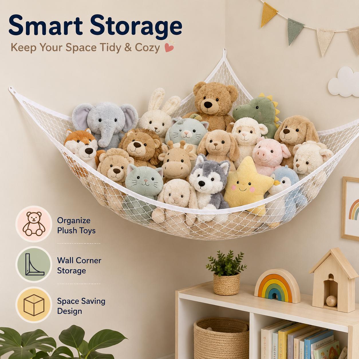 Jaring Penyimpanan Mainan Gant - Home Decor Zone ulasan dan harga