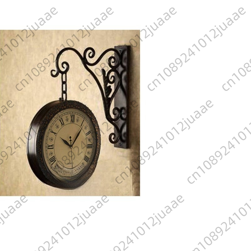Jam dinding retro logam dua si - Wall Clock Silent ulasan dan harga