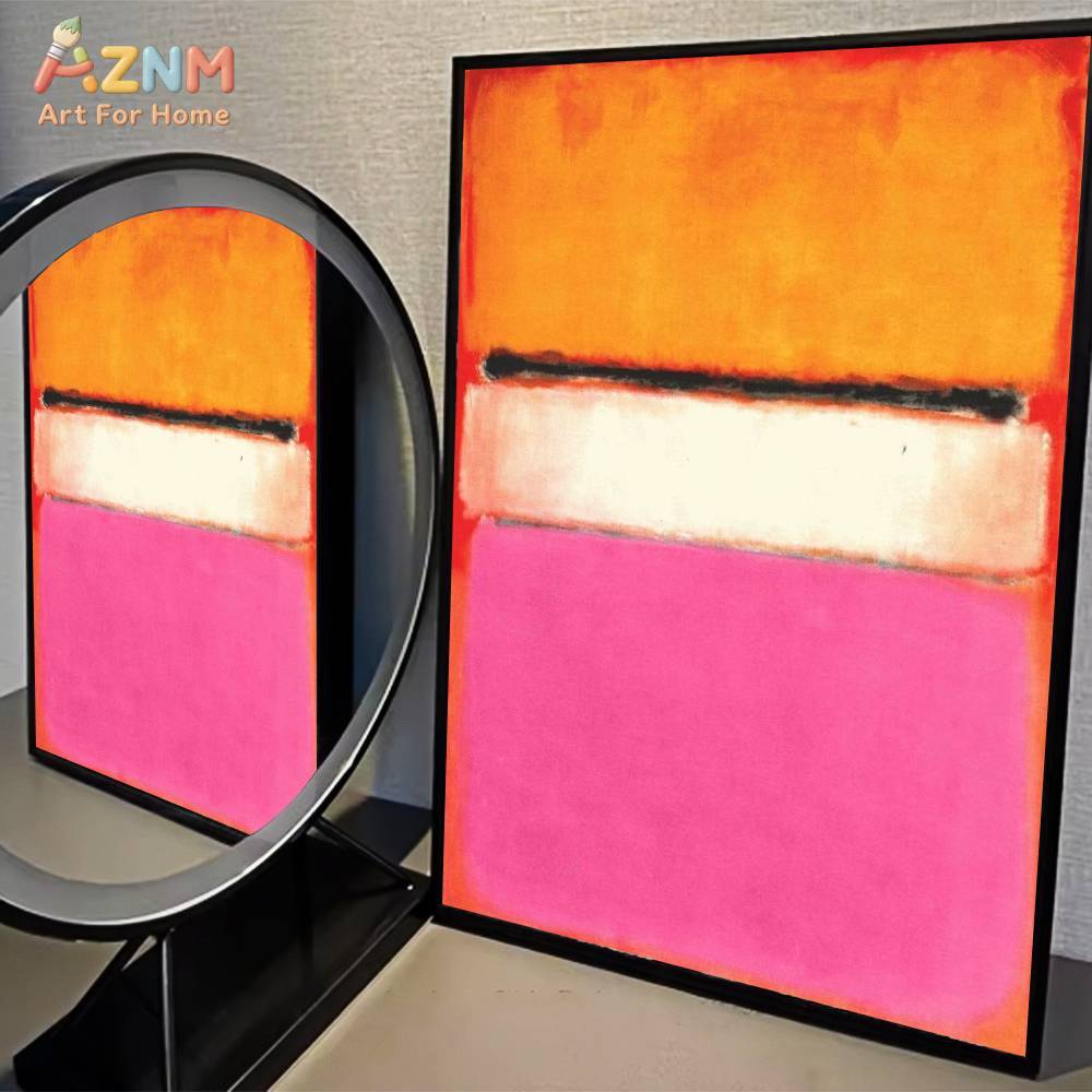 AZNM Cetakan Seni Dinding Kanv - Geometric Wall Art ulasan dan harga
