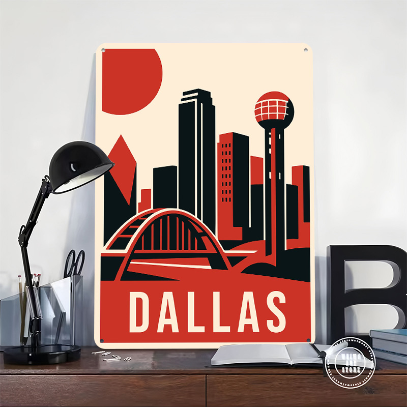 Poster Cetak Perjalanan Vintag - Home Decor Dallas ulasan dan harga