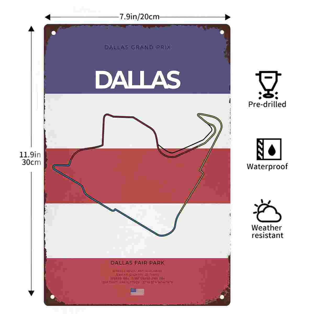 Poster Balap Vintage Sirkuit G - Home Decor Dallas ulasan dan harga