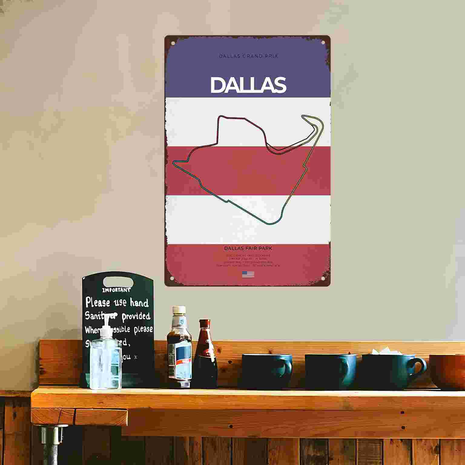Poster Balap Vintage Sirkuit G - Home Decor Dallas ulasan dan harga