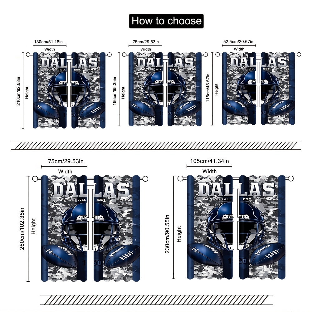 Tirai Pintu Sepak Bola Dallas  - Home Decor Dallas ulasan dan harga