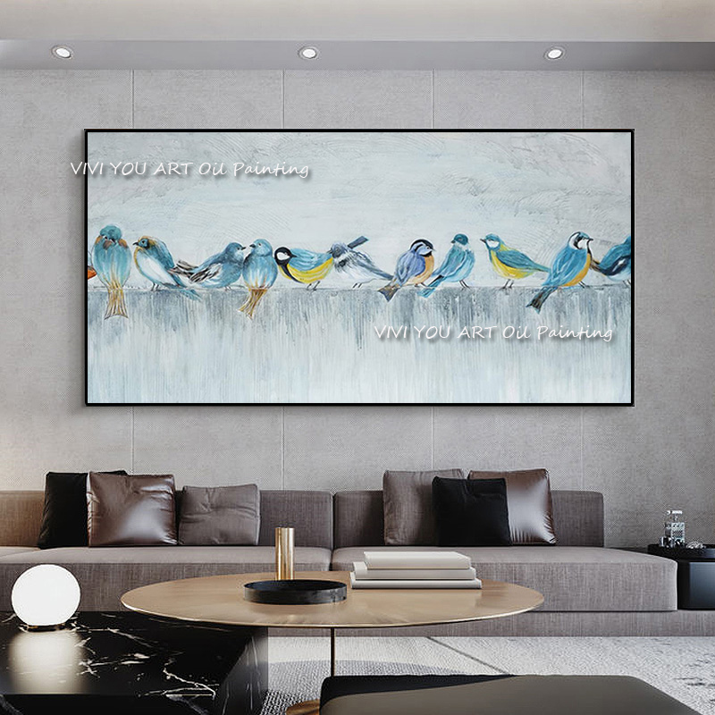 Lukisan minyak tebal abstrak b - Home Decor Color Palettes ulasan dan harga