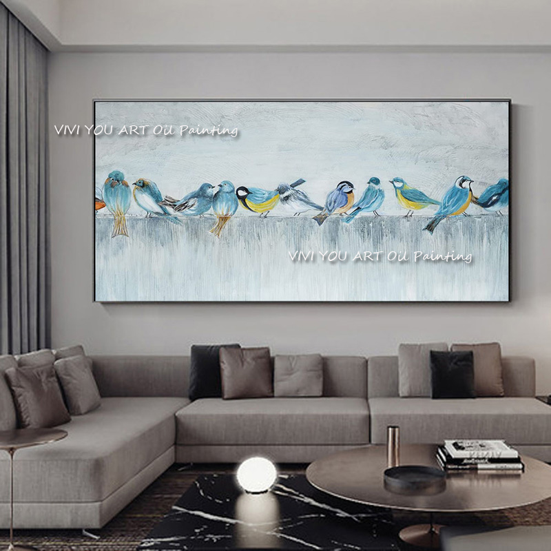 Lukisan minyak tebal abstrak b - Home Decor Color Palettes ulasan dan harga
