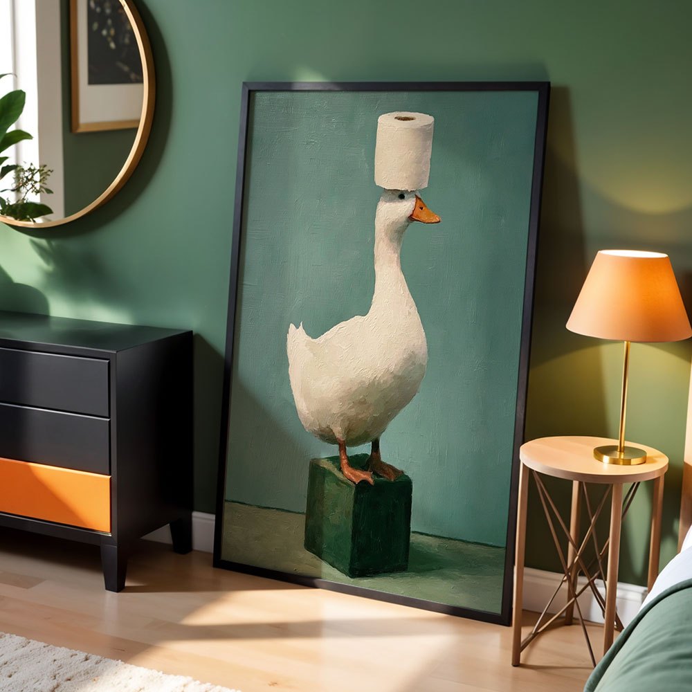 Lukisan Minyak Abstrak di Kanv - Home Decor Duck ulasan dan harga