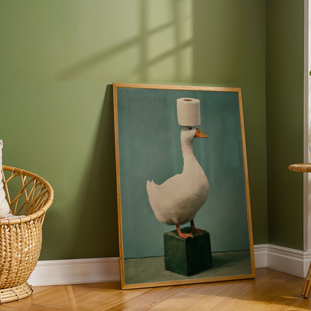 Lukisan Minyak Abstrak di Kanv - Home Decor Duck ulasan dan harga