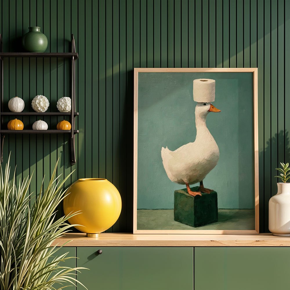 Lukisan Minyak Abstrak di Kanv - Home Decor Duck ulasan dan harga