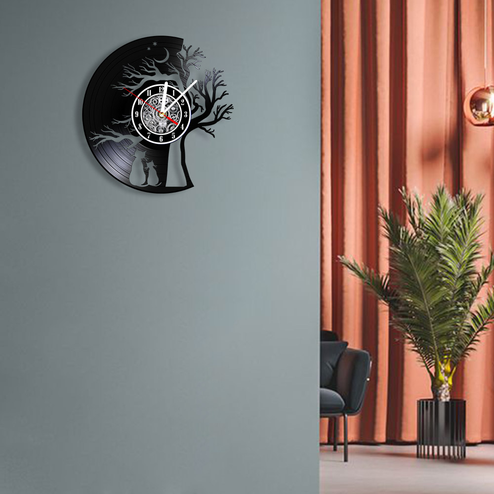 Jam Dinding Vinyl Record Motif - Home Decor Under 300 ulasan dan harga