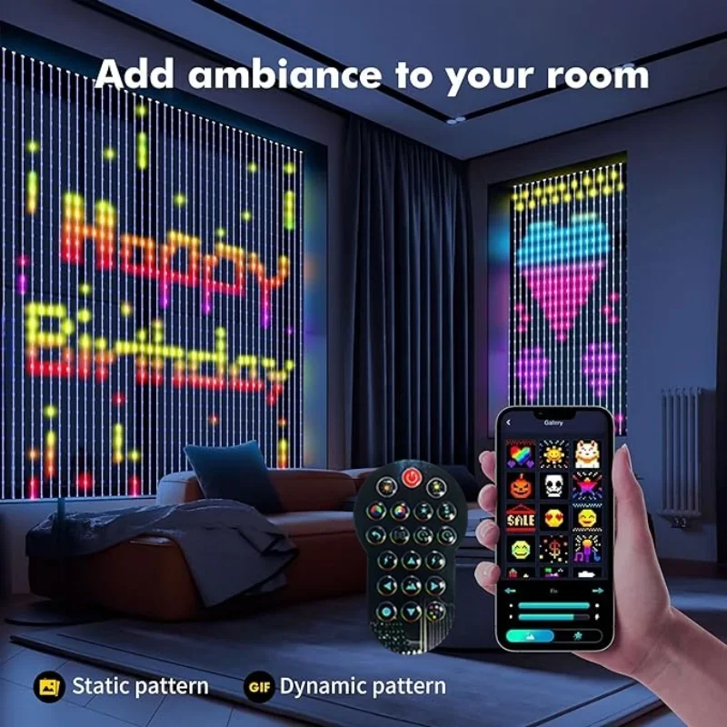 Lampu tirai LED pintar, kontro - Home Decor App Free ulasan dan harga