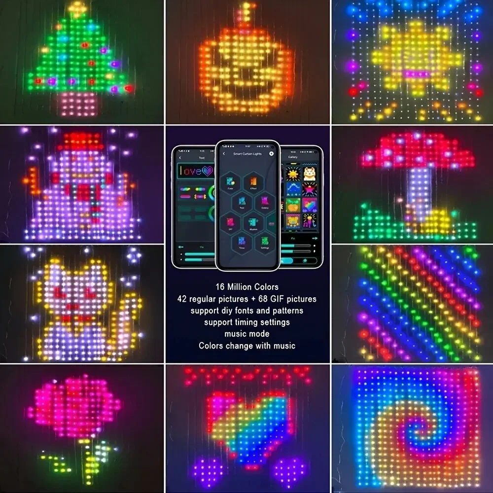 Lampu tirai LED pintar, kontro - Home Decor App Free ulasan dan harga