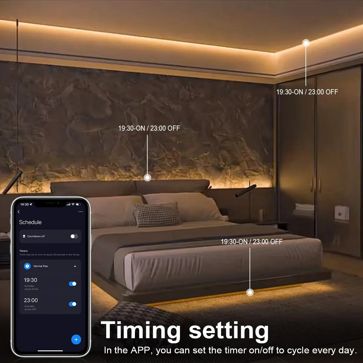 Lampu Strip LED COB Pintar Tuy - Home Decor App Free ulasan dan harga