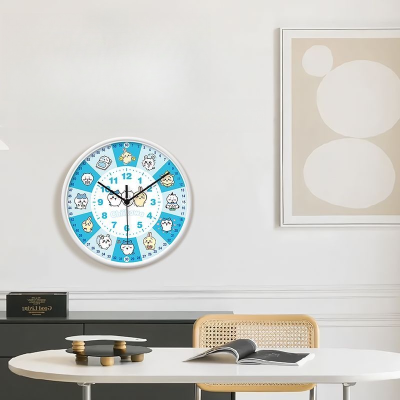 Jam Dinding Anime Chiikawa unt - Wall Clock Silent ulasan dan harga