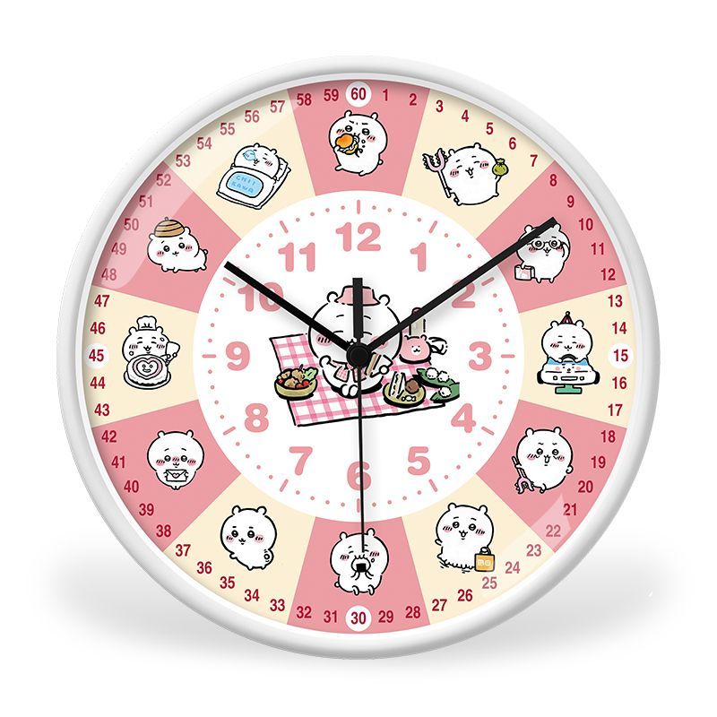 Jam Dinding Anime Chiikawa unt - Wall Clock Silent ulasan dan harga