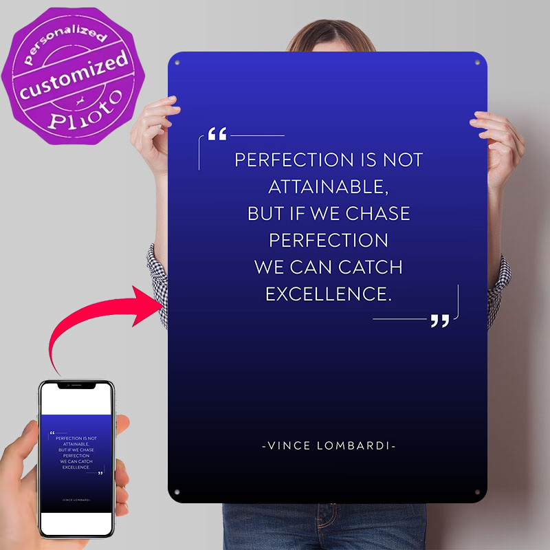 Poster Logam Kutipan Vince Lom - Home Decor Quotes On Wall ulasan dan harga
