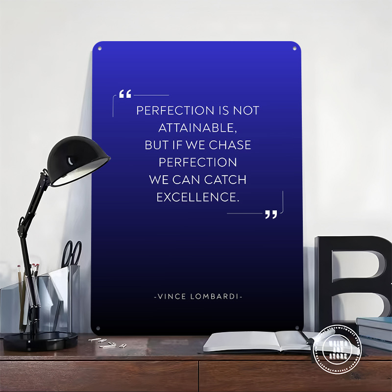 Poster Logam Kutipan Vince Lom - Home Decor Quotes On Wall ulasan dan harga