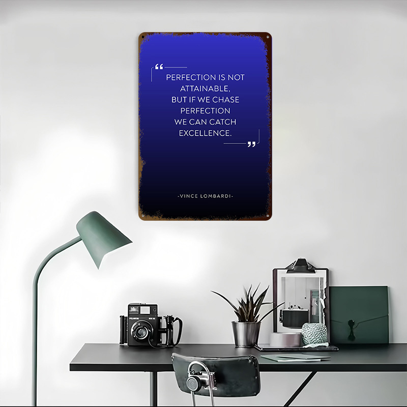 Poster Logam Kutipan Vince Lom - Home Decor Quotes On Wall ulasan dan harga