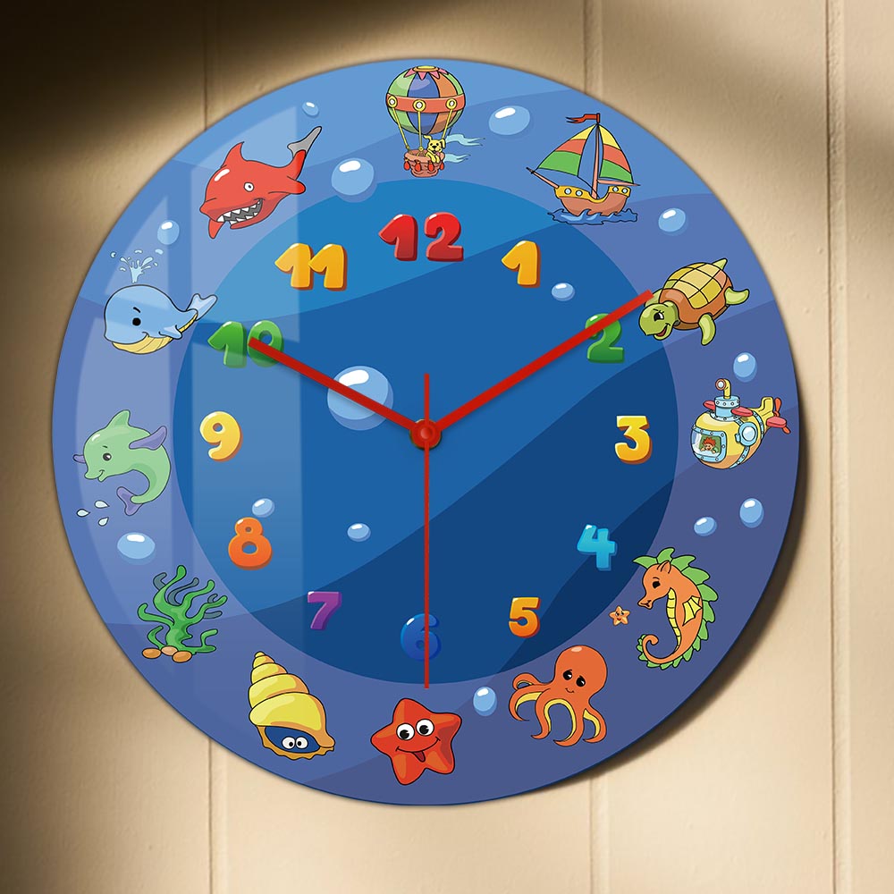 Jam Dinding Hewan Laut Kartun  - Home Decor Under 300 ulasan dan harga