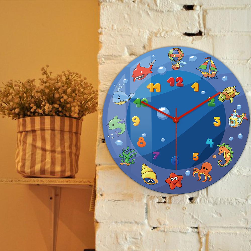 Jam Dinding Hewan Laut Kartun  - Home Decor Under 300 ulasan dan harga