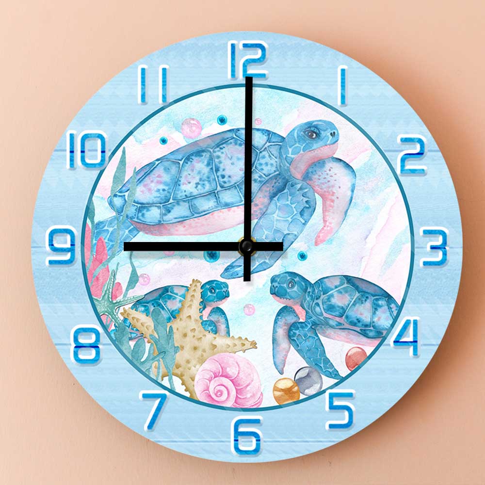 Jam Dinding Cetak Gambar Penyu - Home Decor Under 300 ulasan dan harga