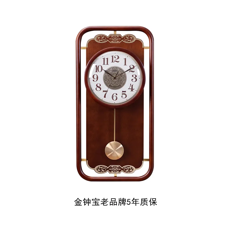 Jam Dinding Kayu Solid Jinzhon - Wall Clock Silent ulasan dan harga