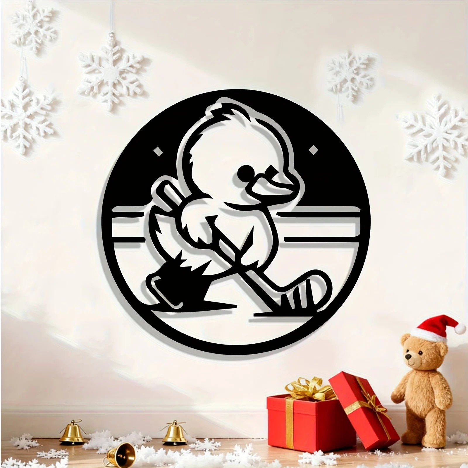 CIFBUY Seni Dinding Besi Hiasa - Home Decor Duck ulasan dan harga