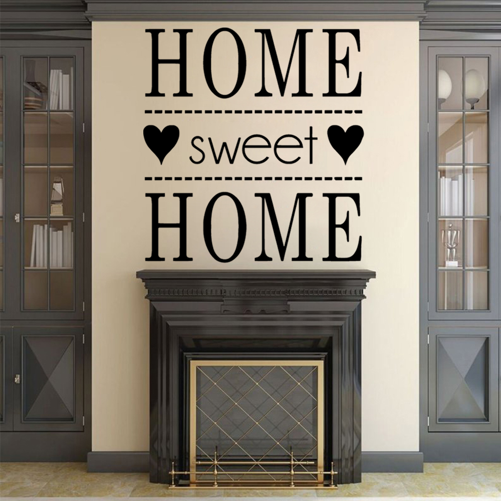 Home Sweet Home Frase Stiker D - Home Decor Quotes On Wall ulasan dan harga