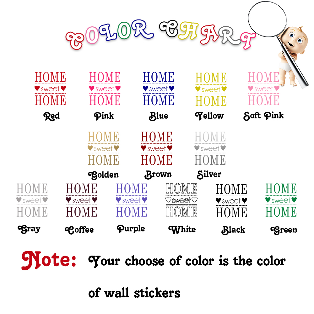 Home Sweet Home Frase Stiker D - Home Decor Quotes On Wall ulasan dan harga