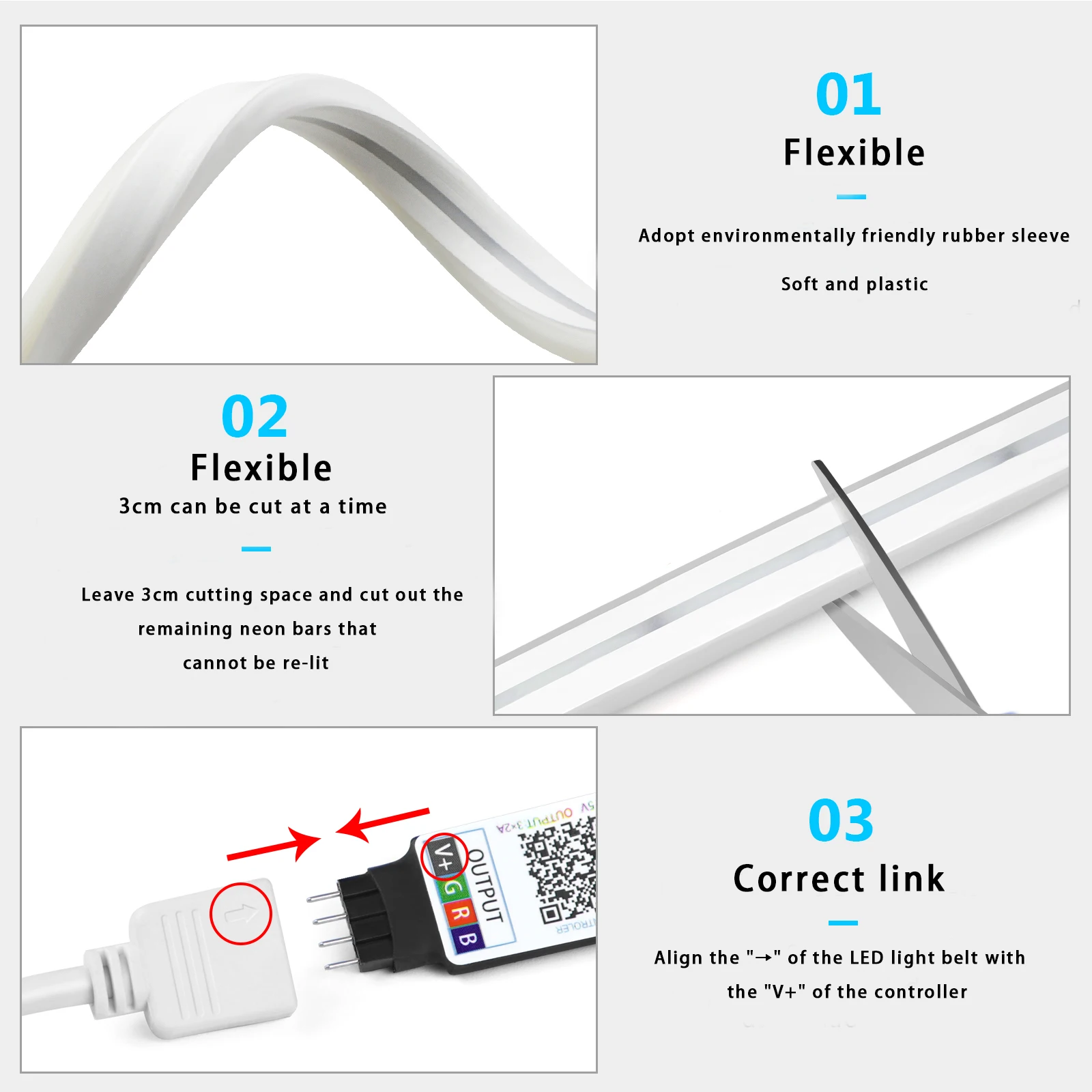 Lampu Strip LED Neon RGB 1-5m  - Home Decor Lighting ulasan dan harga